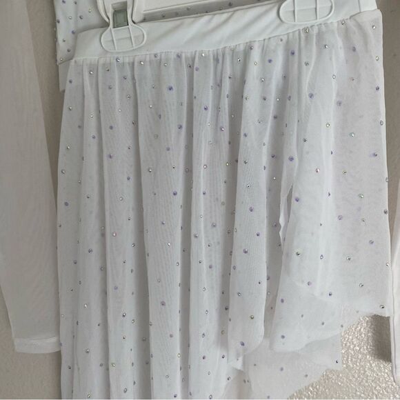 Weissman solo custom dance costume 2 piece Illusion Mesh
14616 LC-large child - Picture 7 of 13